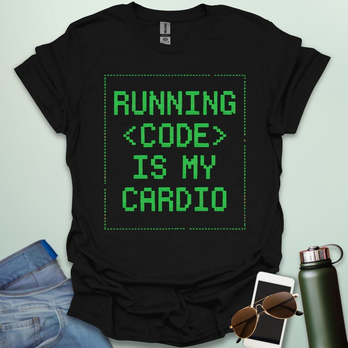 RUNNING CODE IS MY CARDIO T-Shirt