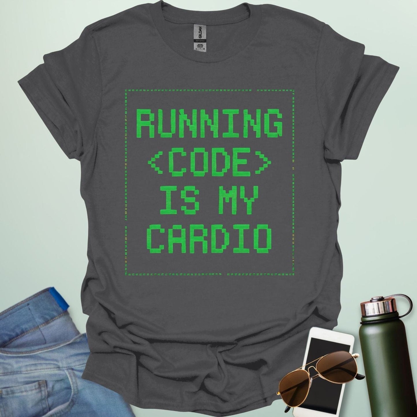 RUNNING CODE IS MY CARDIO T-Shirt