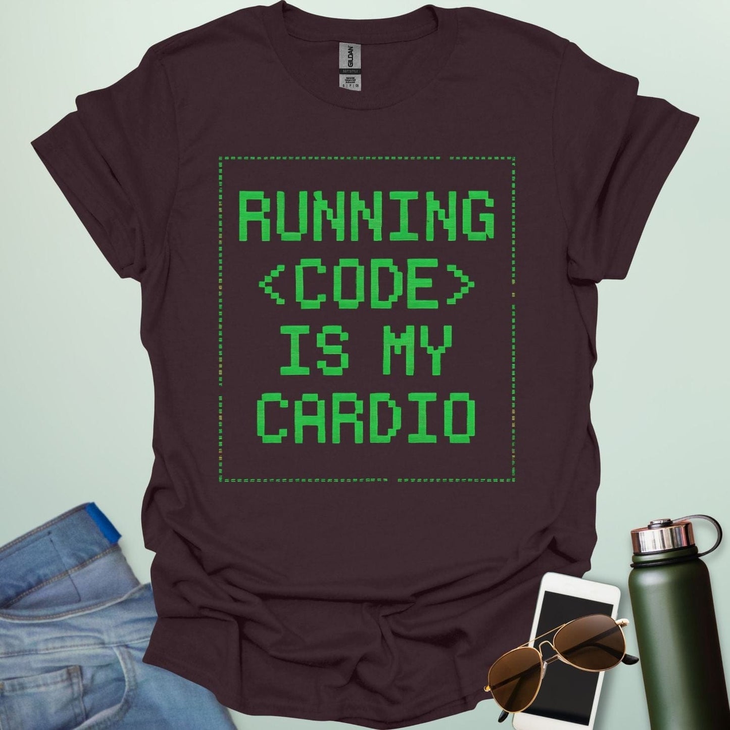RUNNING CODE IS MY CARDIO T-Shirt