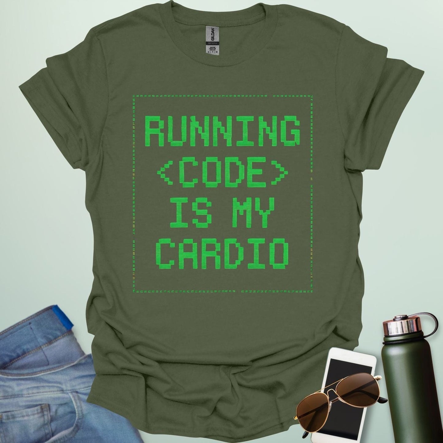 RUNNING CODE IS MY CARDIO T-Shirt
