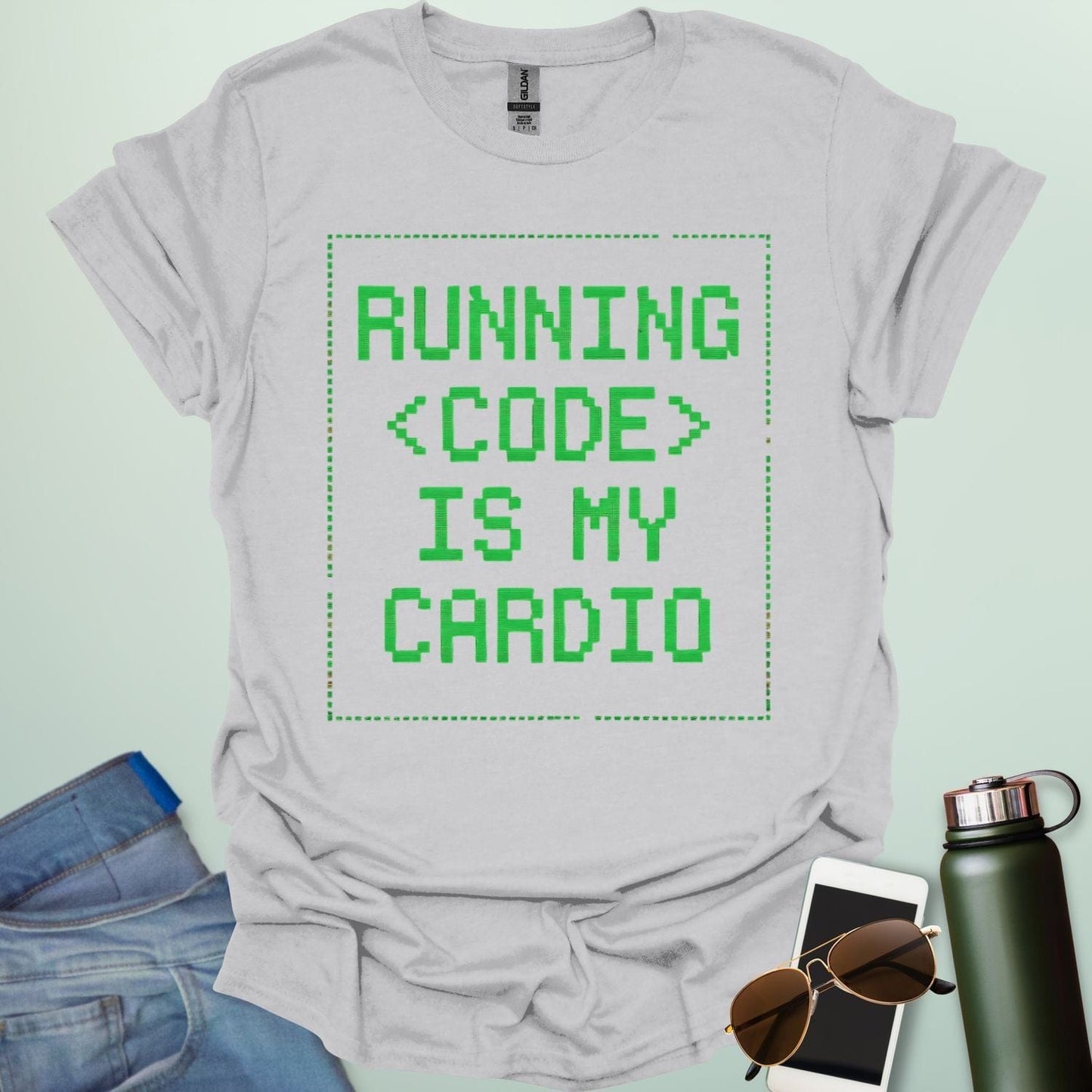 RUNNING CODE IS MY CARDIO T-Shirt