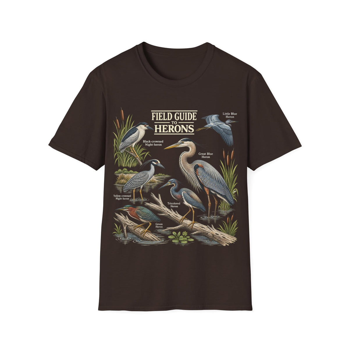 A FIELD GUIDE TO HERONS T-Shirt
